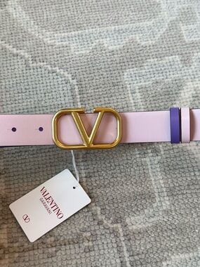 NEW Valentino Lilac & pink Leather Belt
